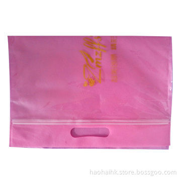 Nonwoven Bags for Gifts or Clothing Packaging, Recyclable, with Transparent Plastic Front